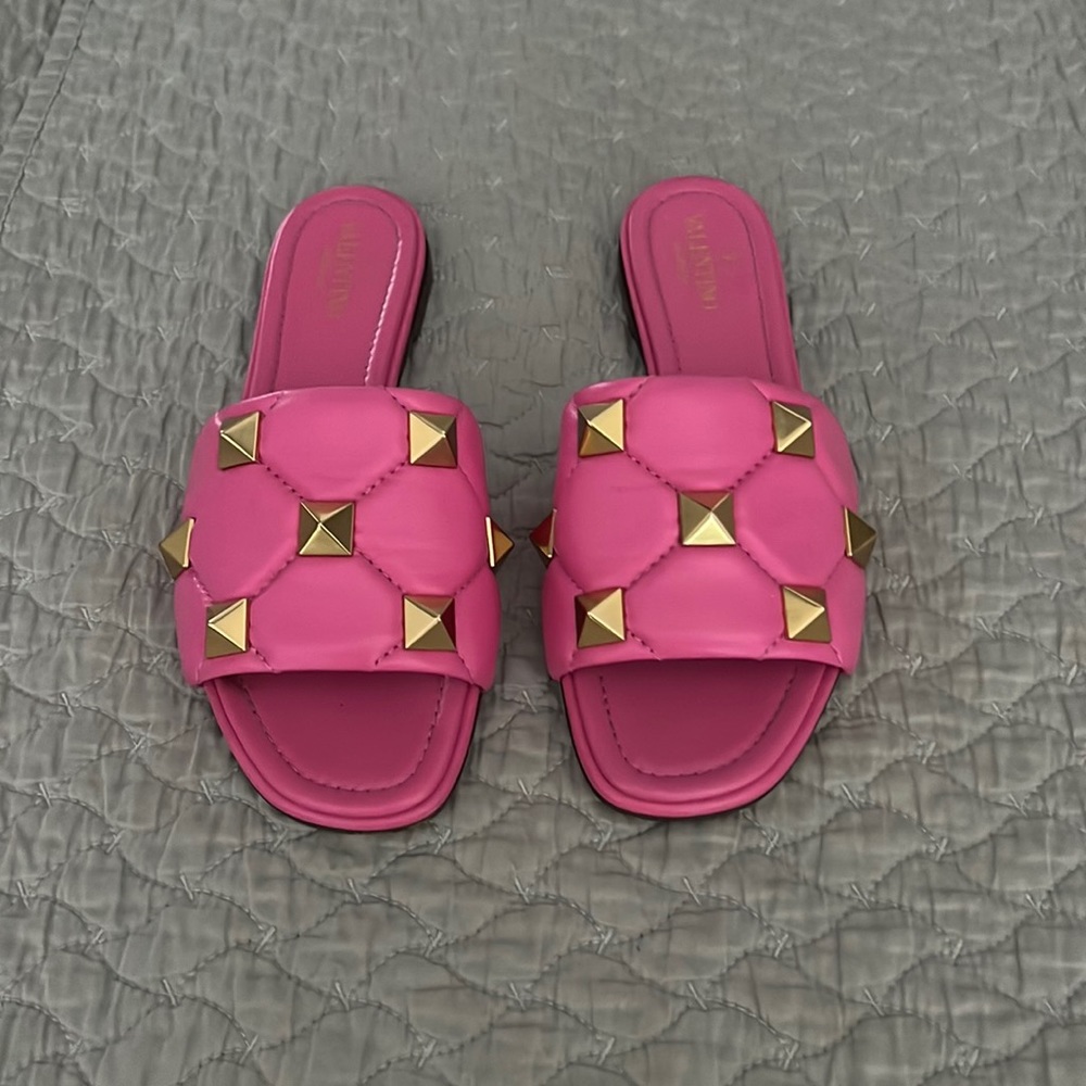 Valentino Roman Stud Slides